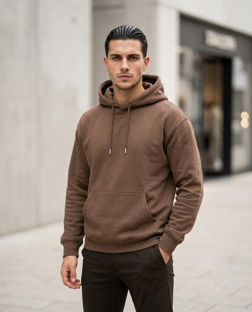 Statement Street - Cipiv | Aufgerauter Einfarbiger Hoodie Herren