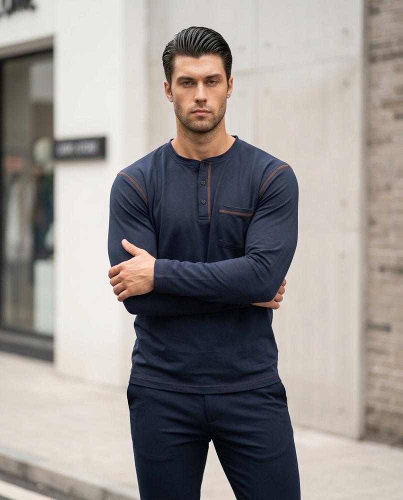 Statement Street - Kosad | Langärmliges Geknöpftes Shirt Herren