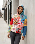 Statement Street - Zekat | Mehrfarbiger Applizierter Hoodie Unisex