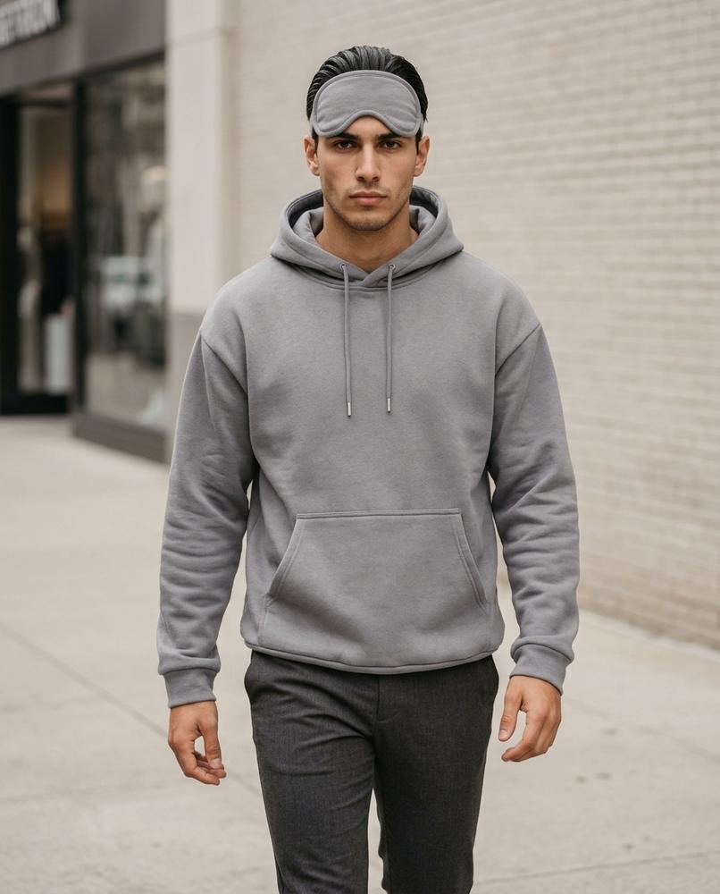 Statement Street - Cipiv | Aufgerauter Einfarbiger Hoodie Herren