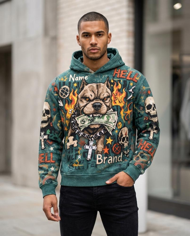 Statement Street - Lapar | Bedruckter Bequemer Hoodie Herren