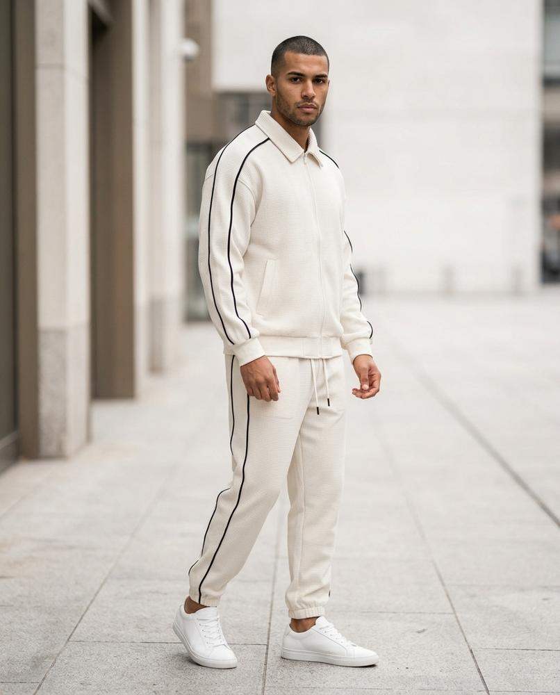 Statement Street - Nebot | Strukturiert Paspeliert Anzug Herren