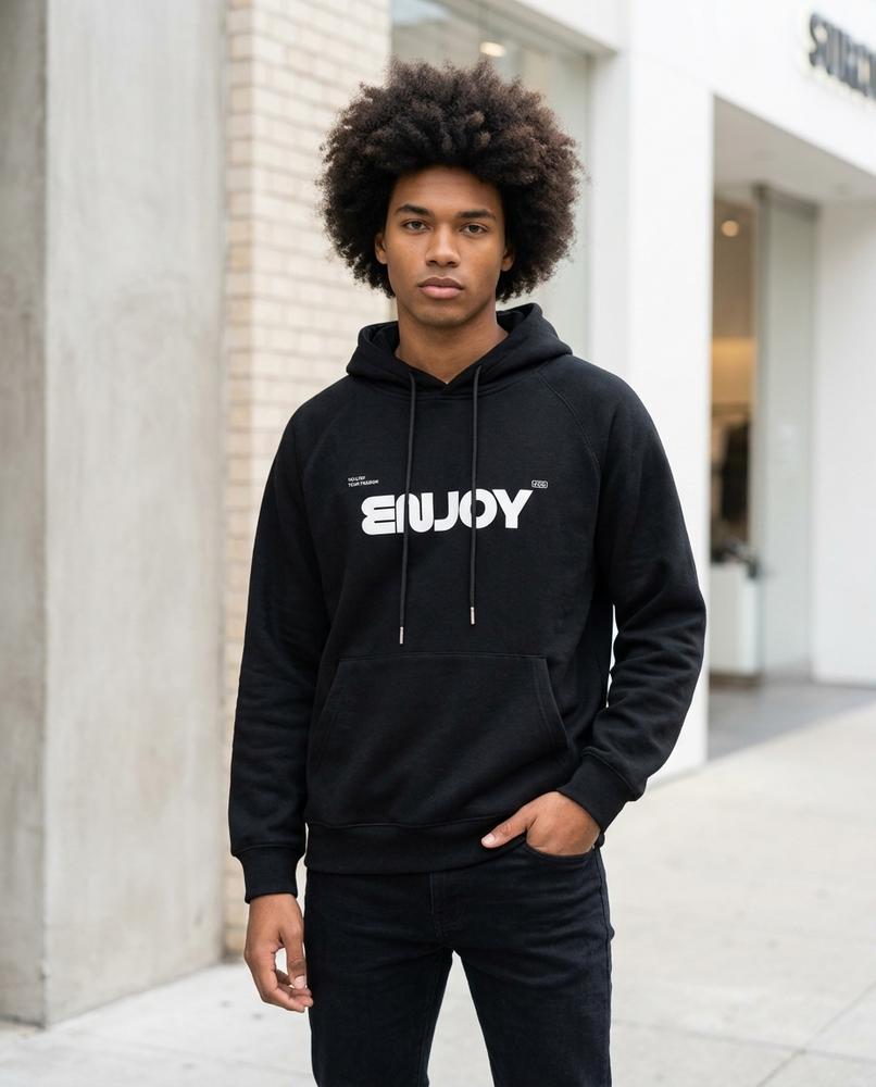 Statement Street - Nagir | Bedruckt Raglanärmlig Hoodie Herren