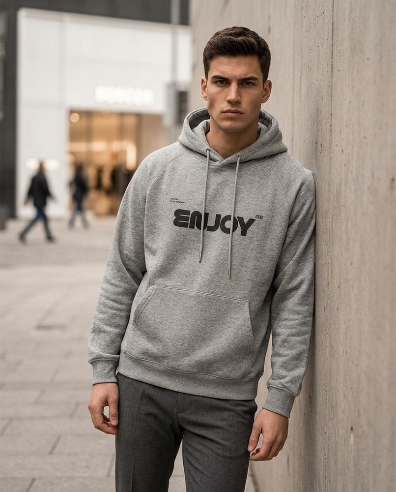 Statement Street - Nagir | Bedruckt Raglanärmlig Hoodie Herren