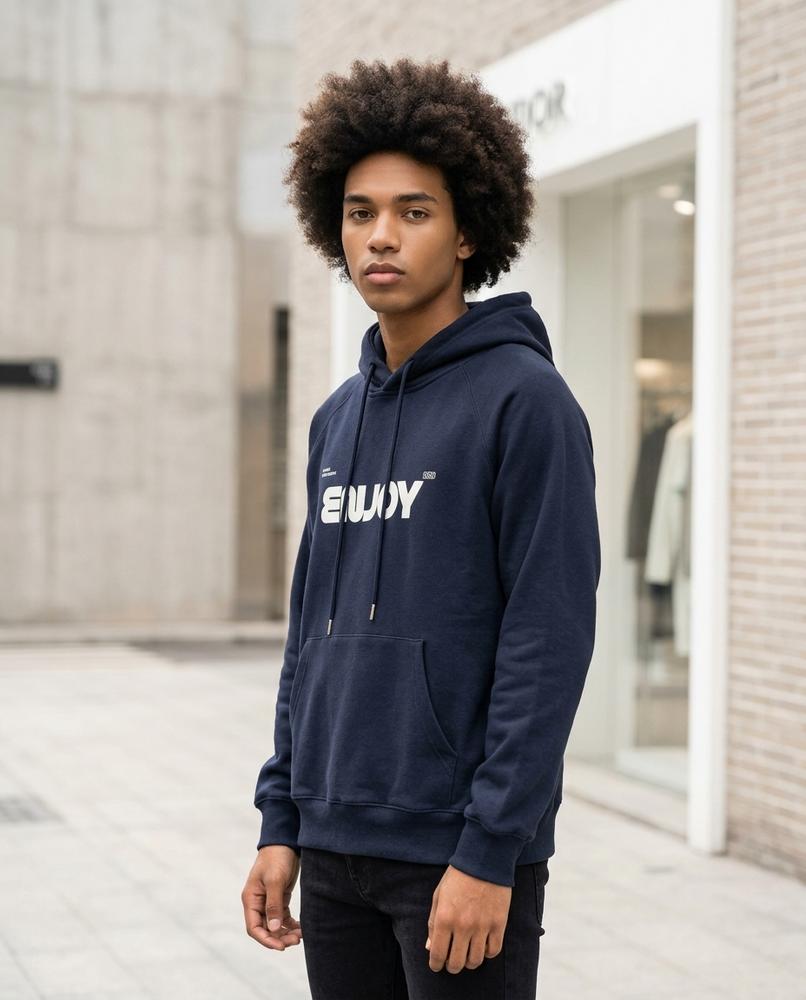 Statement Street - Nagir | Bedruckt Raglanärmlig Hoodie Herren