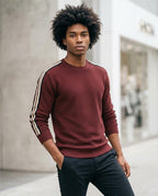Statement Street - Yuvis | Strukturiert Langärmlig Pullover Herren