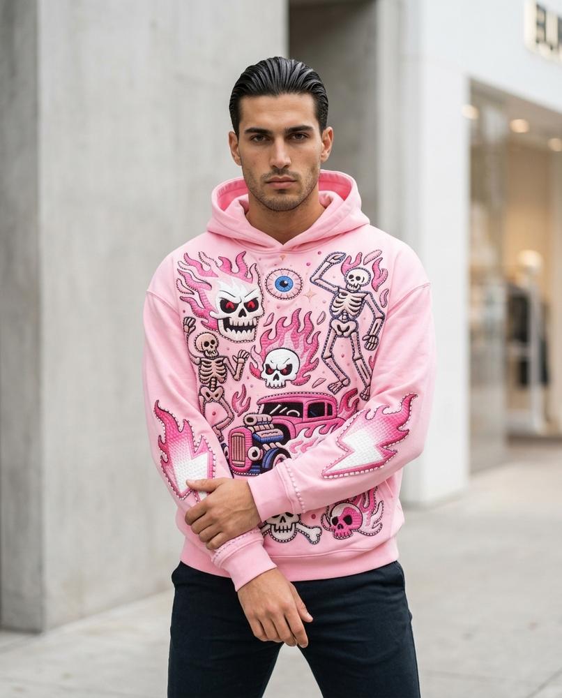 Statement Street - Sonot | Grafisch Bestickt Hoodie Herren