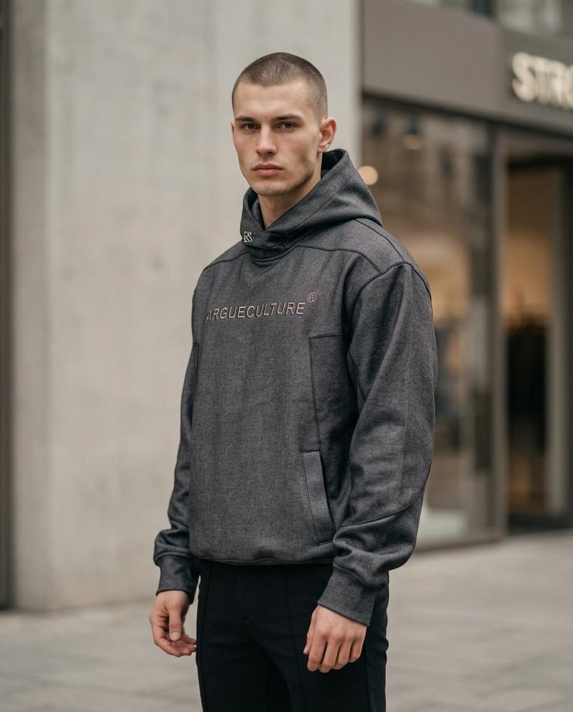 Statement Street - Eeniv | Bedruckter Langärmliger Hoodie Herren