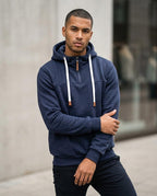 Statement Street - Kufis | Gezipter Kontrastfarbener Hoodie Herren