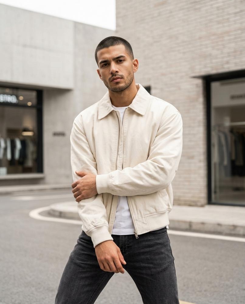 Statement Street - Letur | Reißverschluss Stehkragen Jacke Herren