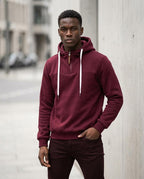 Statement Street - Kufis | Gezipter Kontrastfarbener Hoodie Herren