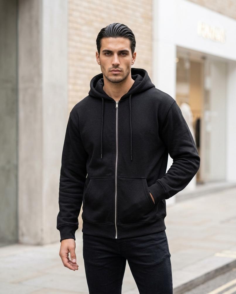 Statement Street - Sarel | Langärmliger Einfarbiger Hoodie Unisex