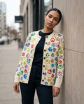 Statement Street - Mavel | Gemustert Gestrickt Cardigan Damen