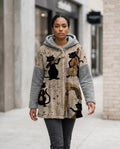 Statement Street - Riran | Gefütterter Gemusterter Mantel Damen