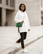 Statement Street - Covel | Langgeschnittener Seitlich Geschlitzter Hoodie Damen