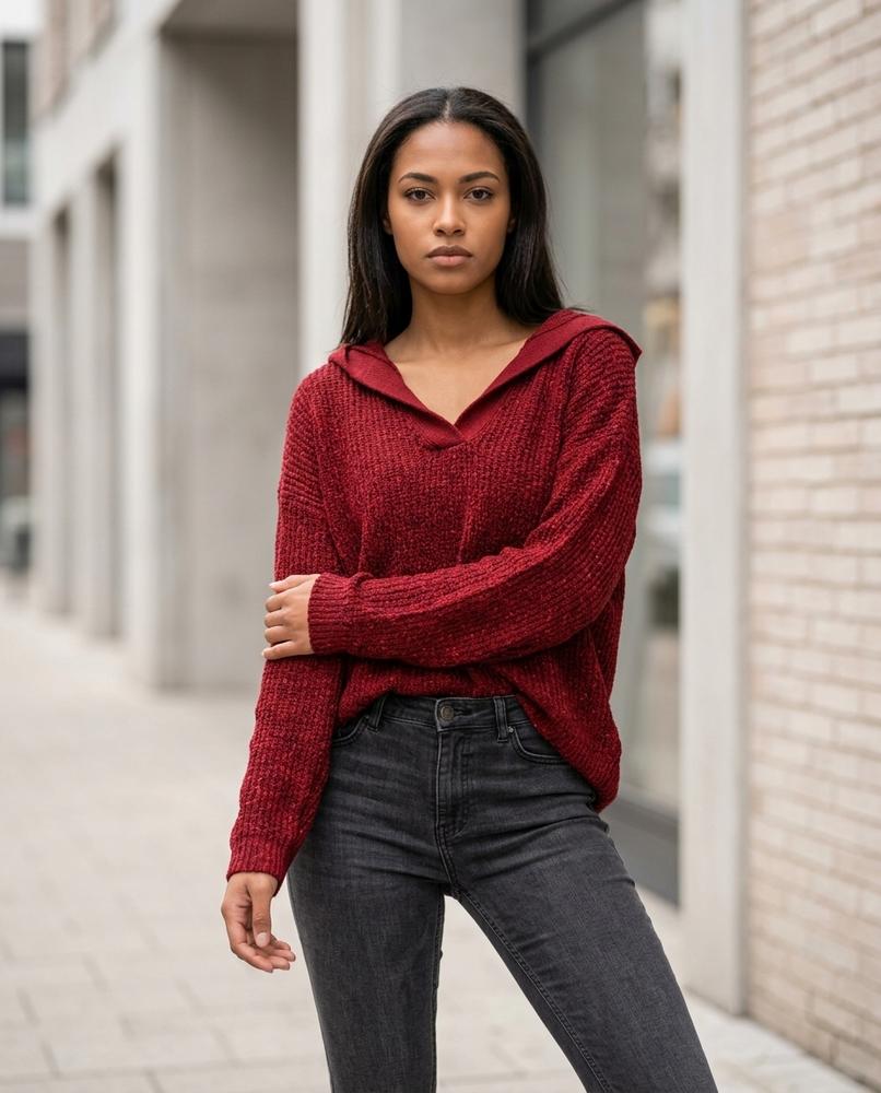 Statement Street - Lavar | Paillettenbesetzter Strukturierter Hoodie Damen