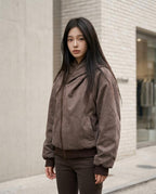 Statement Street - Arlor | Asymmetrische Cord Jacke Damen