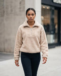 Statement Street - Comel | Flauschig Hochgeschlossen Sweatshirt Damen