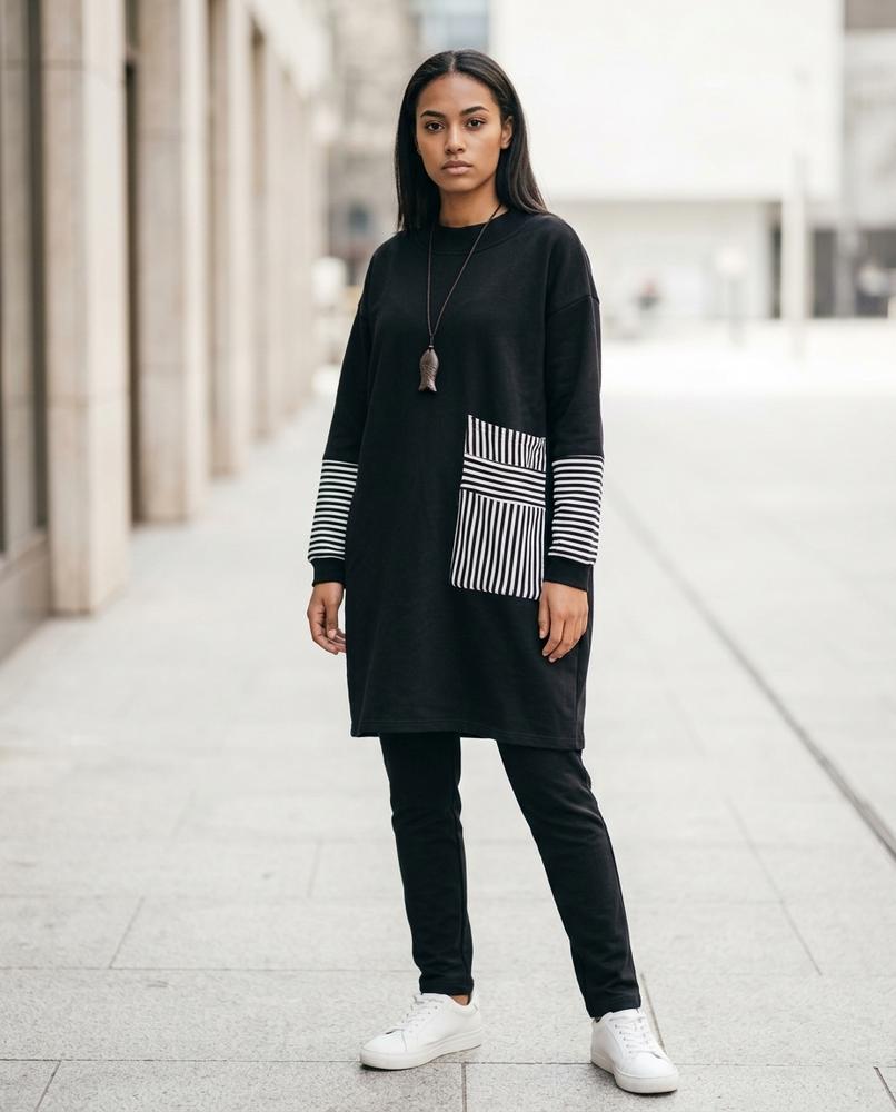 Statement Street - Kekar | Lockere Kontrastierende Tunika Damen