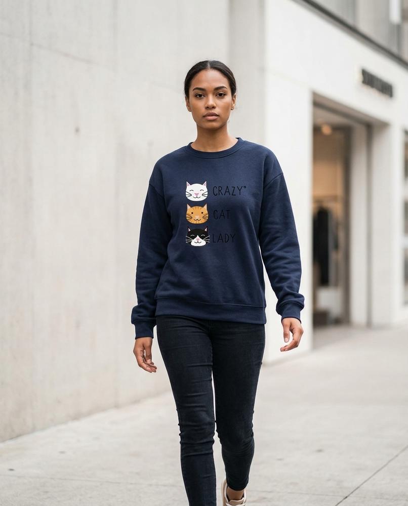 Statement Street - Lyvar | Langärmlig Bedruckt Sweatshirt Damen