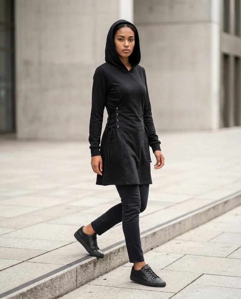 Statement Street - Alken | Langärmliges Tailliertes Kleid Damen