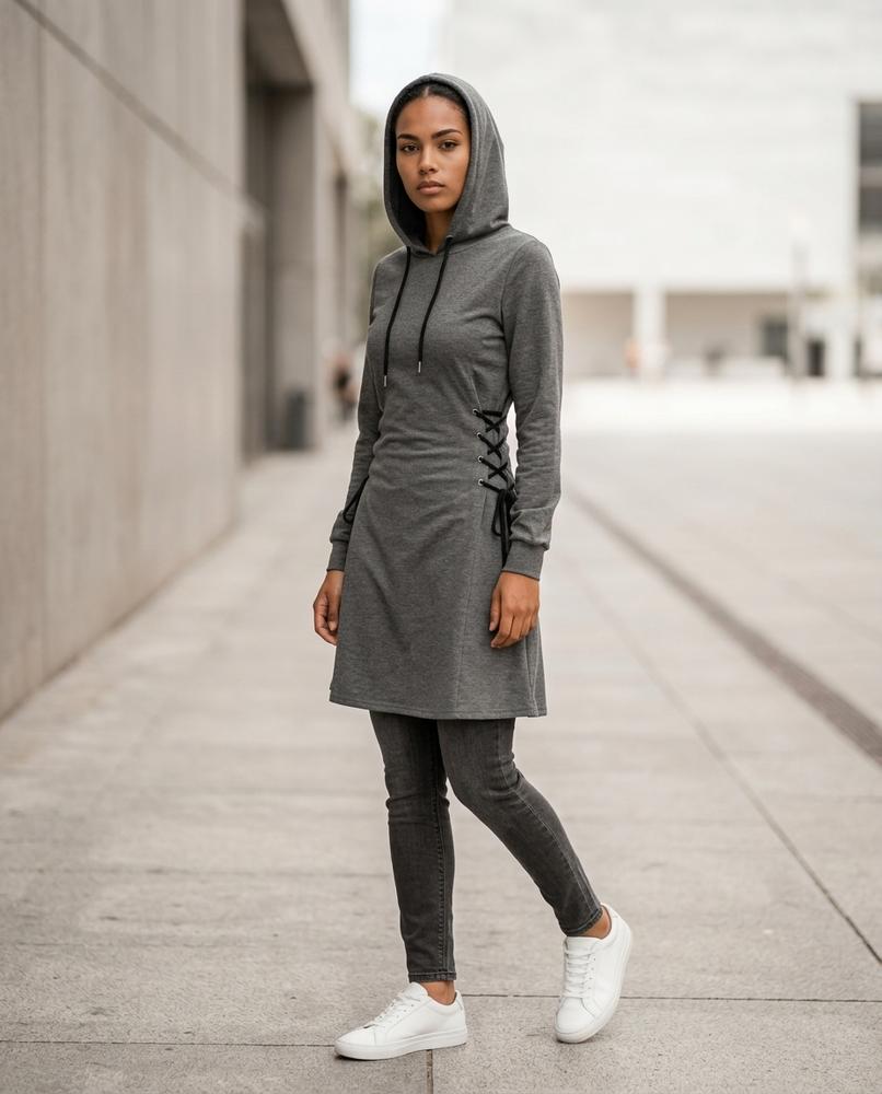 Statement Street - Alken | Langärmliges Tailliertes Kleid Damen