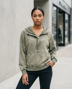 Statement Street - Leser | Gewaschen Locker Hoodie Damen
