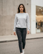 Statement Street - Comir | Formstabil Rundhals Sweatshirt Damen