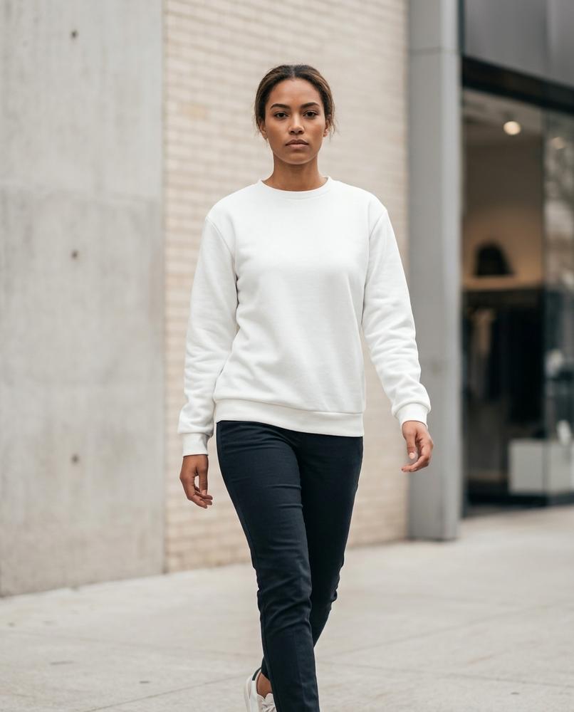 Statement Street - Comir | Formstabil Rundhals Sweatshirt Damen