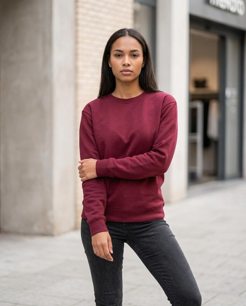 Statement Street - Comir | Formstabil Rundhals Sweatshirt Damen