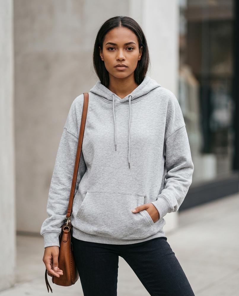 Statement Street - Elmir | Langärmliger Locker Geschnittener Hoodie Damen