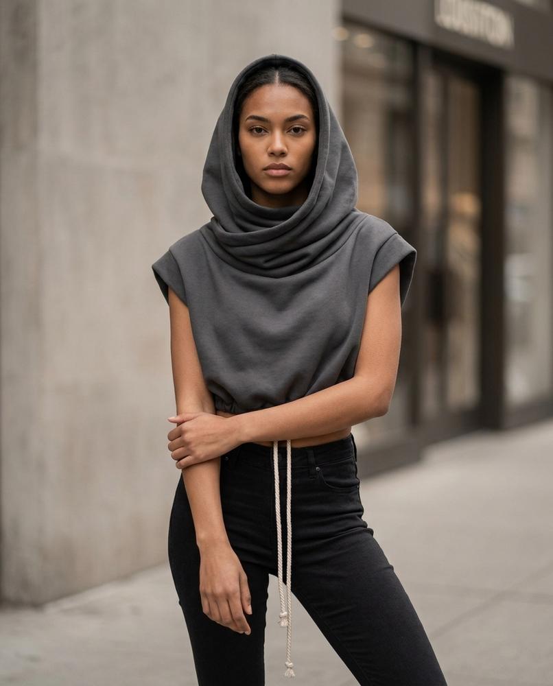 Statement Street - Semon | Kurzgeschnittener Sweat Hoodie Damen