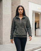 Statement Street - Armin | Plüschiger Strukturierter Pullover Damen