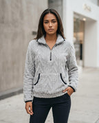 Statement Street - Armin | Plüschiger Strukturierter Pullover Damen