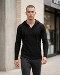 Statement Street - Savel | Strukturiert Langärmlig Hoodie Herren