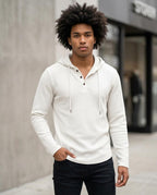 Statement Street - Savel | Strukturiert Langärmlig Hoodie Herren