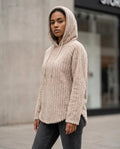 Statement Street - Sasel | Gerippt Flauschig Hoodie Damen