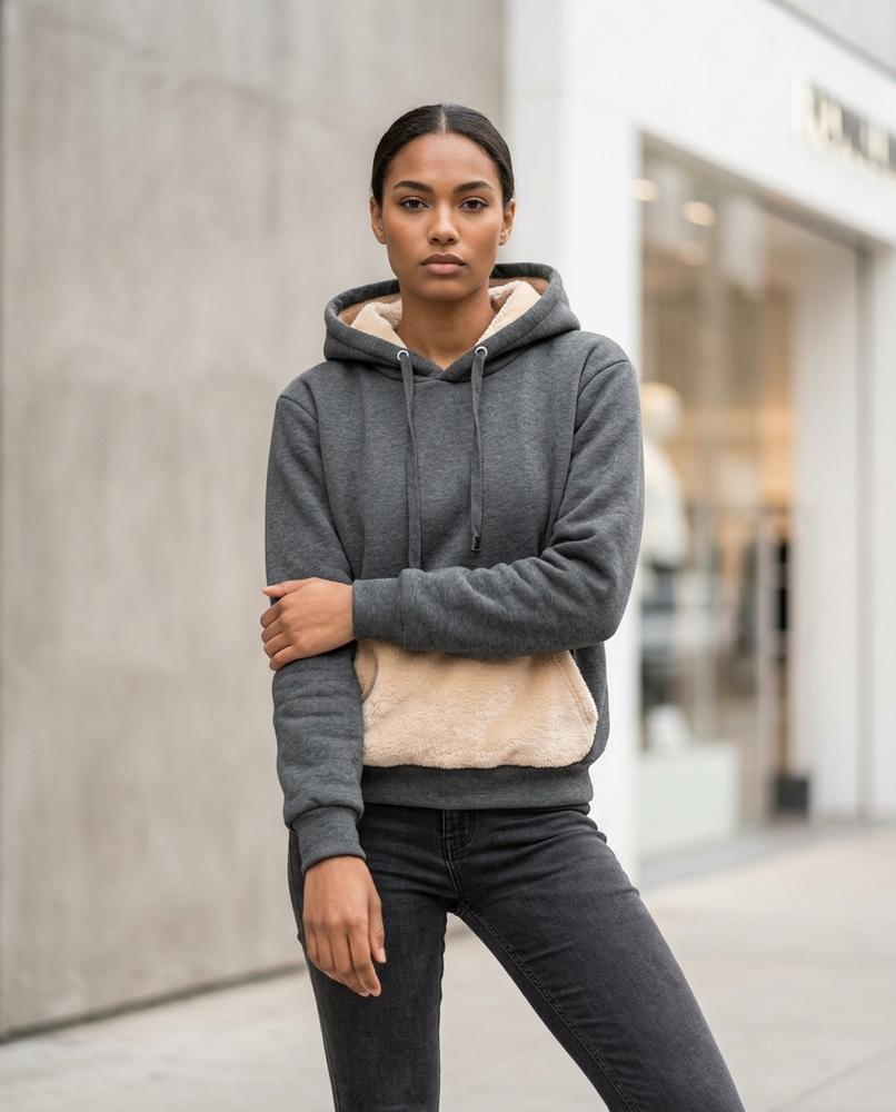 Statement Street - Damer | Gefüttert Langärmlig Hoodie Damen