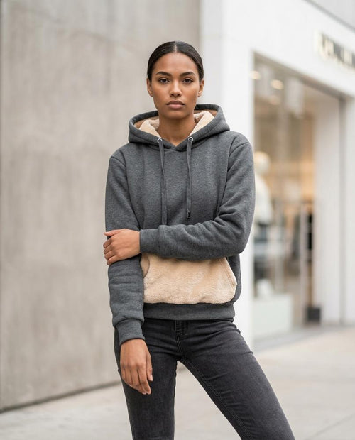 Statement Street - Damer | Gefüttert Langärmlig Hoodie Damen