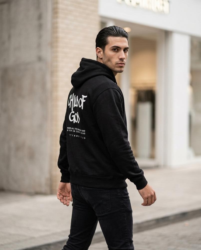 Statement Street - Sanor | Bedruckter Langarm Hoodie Unisex