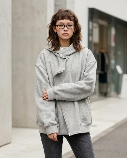 Statement Street - Darev | Asymmetrisch Oversized Jacke Unisex