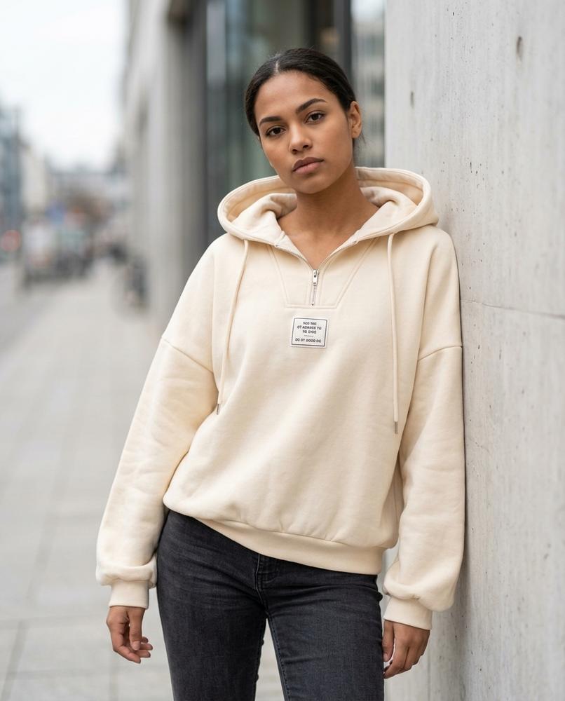 Statement Street - Madan | Oversized Gekragt Hoodie Damen