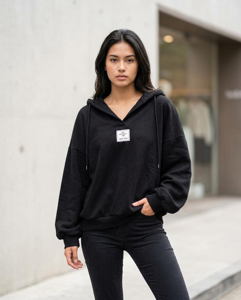 Statement Street - Madan | Oversized Gekragt Hoodie Damen