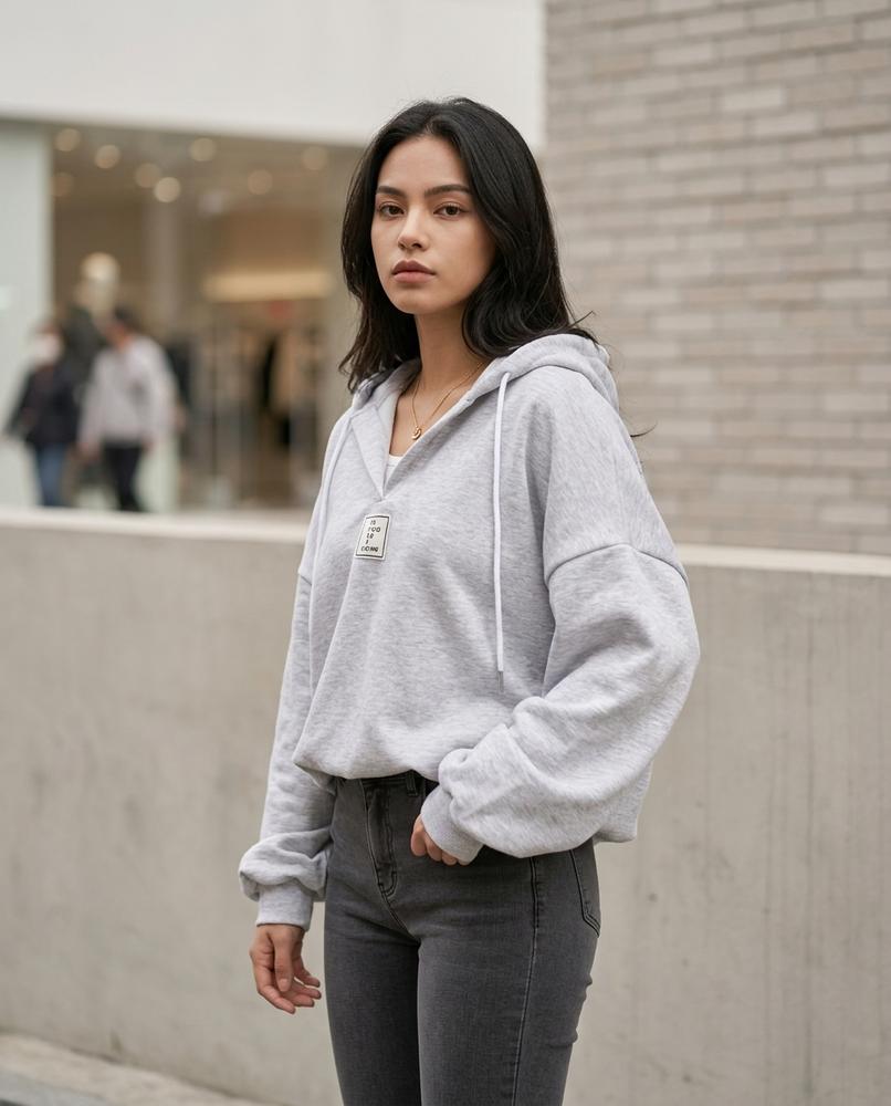 Statement Street - Madan | Oversized Gekragt Hoodie Damen