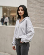 Statement Street - Madan | Oversized Gekragt Hoodie Damen
