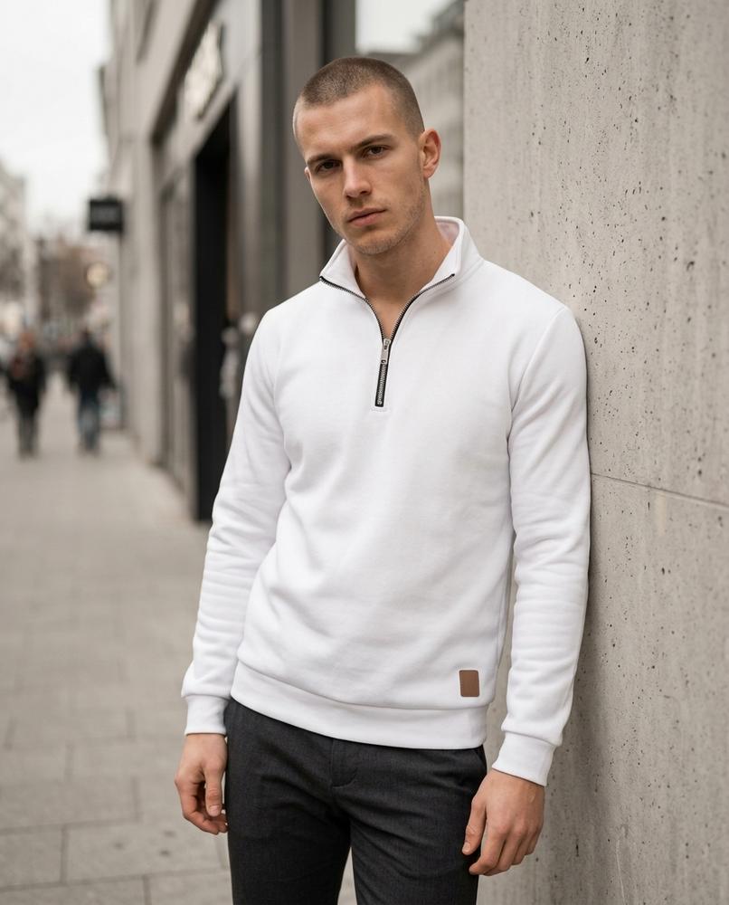 Statement Street - Vaver | Hochgeschlossen Langärmlig Pullover Herren