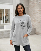Statement Street - Rodan | Flauschige Langgeschnittene Tunika Damen