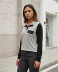 Statement Street - Almer | Zweifarbiges Langärmliges Shirt Damen