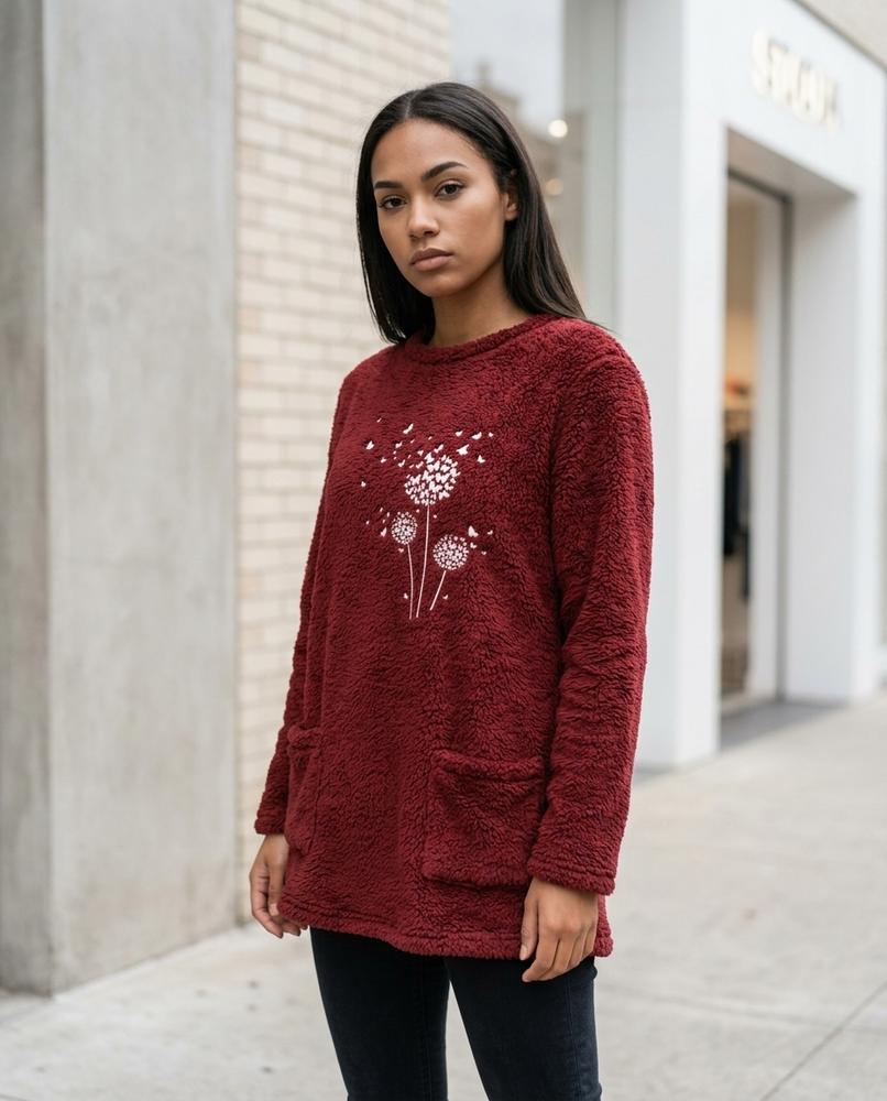 Statement Street - Rodan | Flauschige Langgeschnittene Tunika Damen