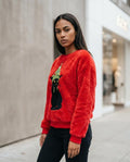 Statement Street - Kelom | Flauschig Appliziert Pullover Damen